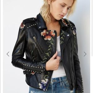 Blank NYC Embroidered Moto Jacket
